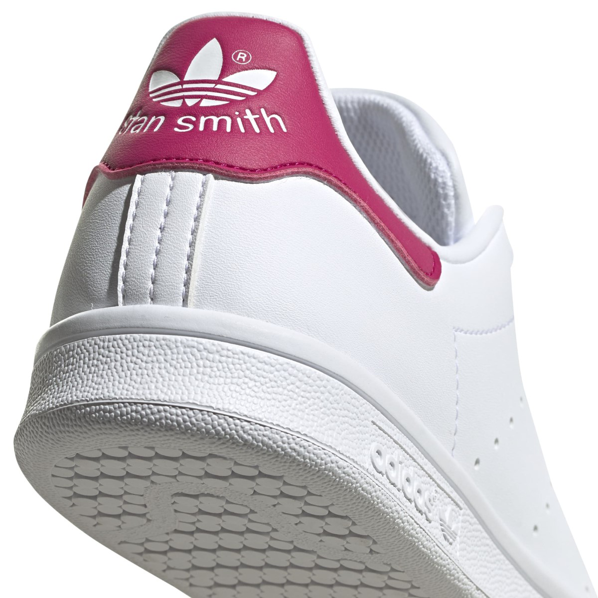 Stan Smith Kids Sneakers - White & Bold Pink - Comfortable & Stylish Shoes for Boys & Girls | Perfect for School, Play & Everyday Wear