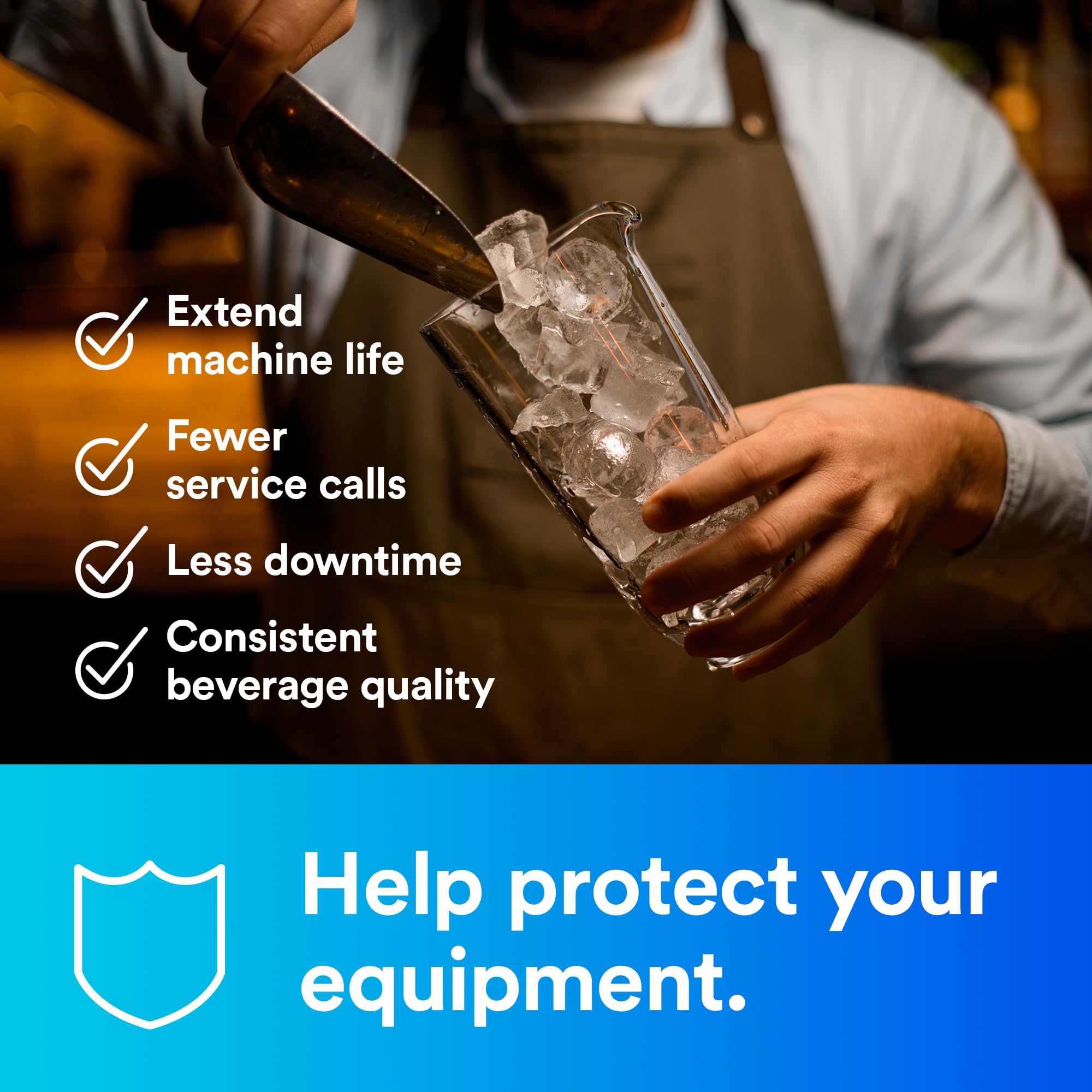 3M ICE120-S Commercial Ice Maker Water Filtration System - Reduces Sediment, Microplastics, Chlorine Taste & Odor - 1.5 GPM Flow Rate, 9,000 Gallon Capacity - Perfect for Restaurants, Bars, and Commercial Kitchens