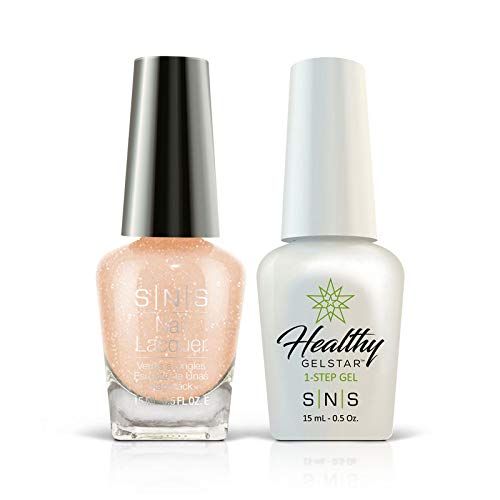 SNS Nails Duo Set - Nail Polish & UV Gel Kit (Color #EC01) for Salon-Quality Manicures at Home