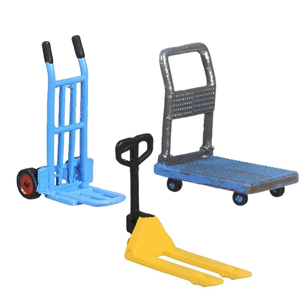 1/64 Scale Pallet Truck Model - Miniature Building Layout Accessories, Construction Site Decor, DIY Diorama Ornaments - Perfect for Model Train Sets, Architectural Displays & Toy Vehicle Collections