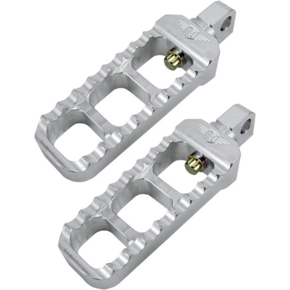 Joker Machine Clear Anodized Adjustable Narrow Footpegs for Harley Davidson 08-61-1 - Perfect for Custom Motorcycle Builds and Comfortable Long Rides