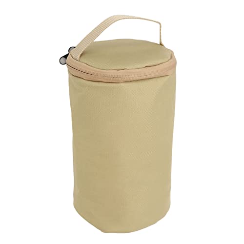 Soft Green Makeup Bag & Gas Canister Storage Pouch - Flexible Multipurpose Cosmetic Organizer for Foundation, Picnic Essentials & Outdoor Adventures