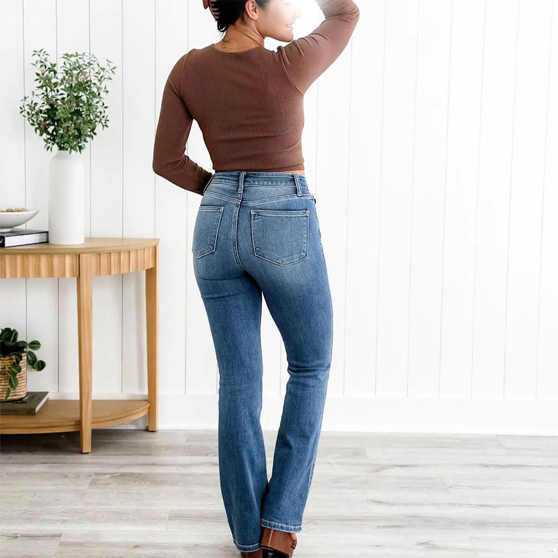 Holy Grail Bootcut Jeans - High Waisted Tummy Control for Women | Work & Casual Wear