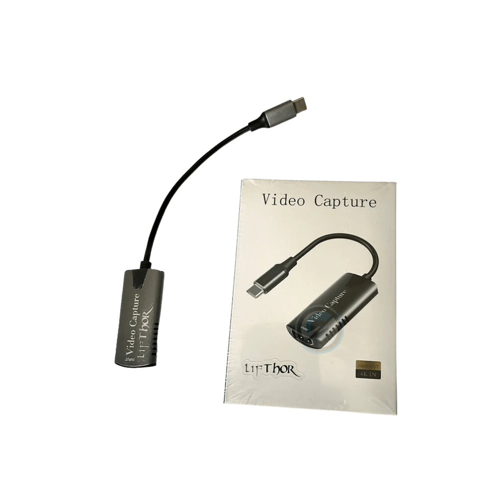 ConnecThor HDMI to USB Type C Video Capture Card - 4K 60FPS Streaming & Recording for Gaming, Live Broadcast, Video Conferencing & Content Creation