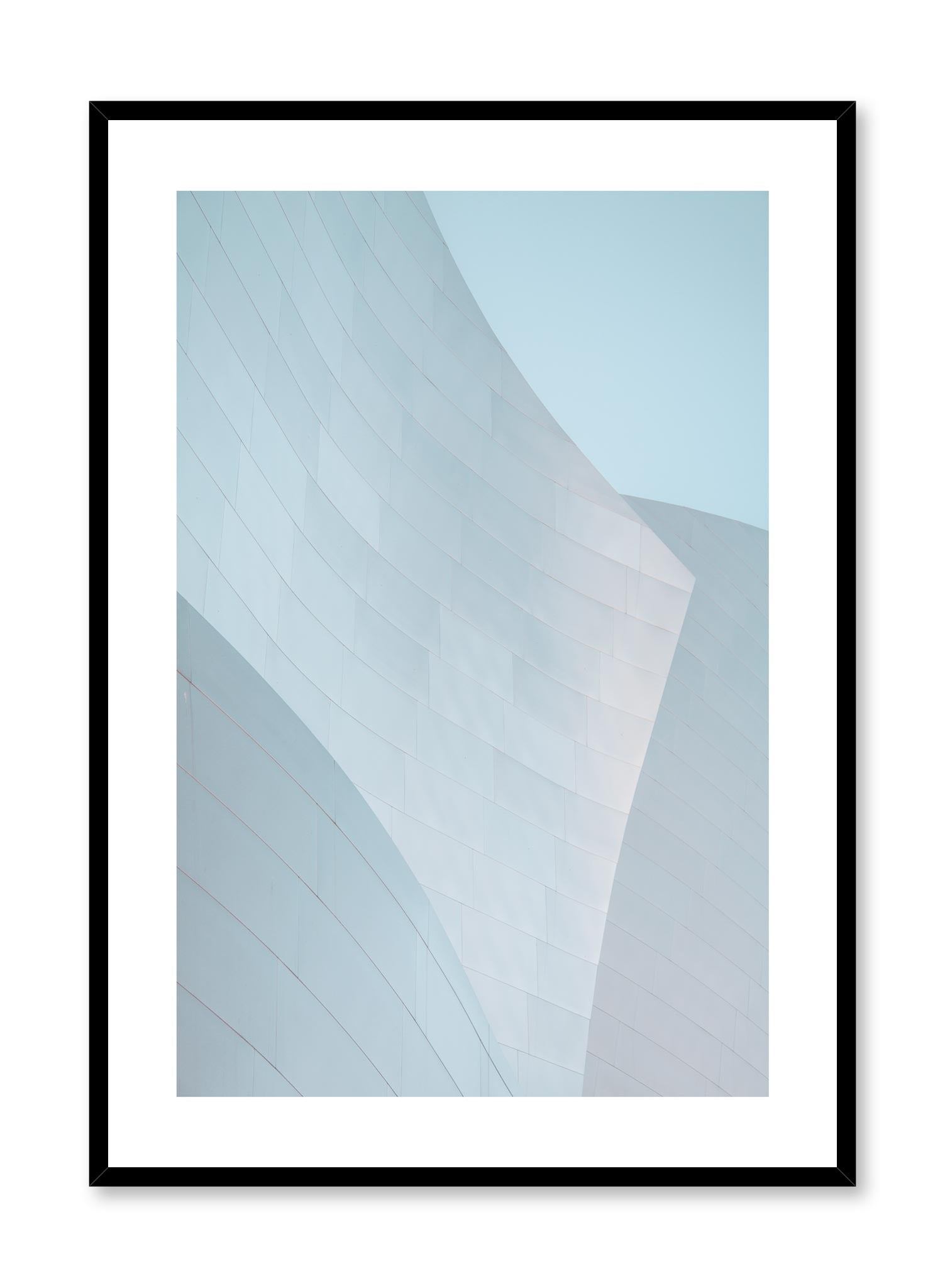 Grey Waves Art Poster - Modern Ocean Wave Wall Decor for Living Room, Bedroom & Office - Premium Quality Print for Home & Office Decor