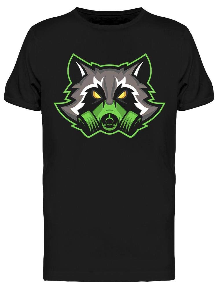 Gas Mask Raccoon Graphic T-Shirt for Men - Trendy Streetwear & Cosplay Outfit for Anime Conventions & Urban Fashion