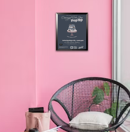 8x10 Poster Frame - Carbon Steel SwingFrame Display for Wall Art, Photos & Certificates - Perfect for Home, Office & Gallery Decor