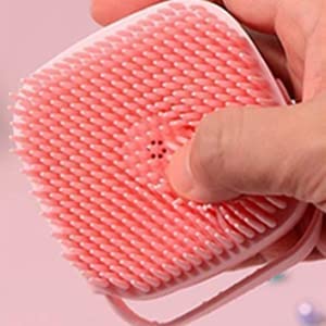 Exfoliating Silicone Body Brush for Shower - Soft Skin Massage & Cleansing Brush for Men, Women & Kids - Multi-Color Bath Brush for Spa, Exfoliation & Relaxation at Home