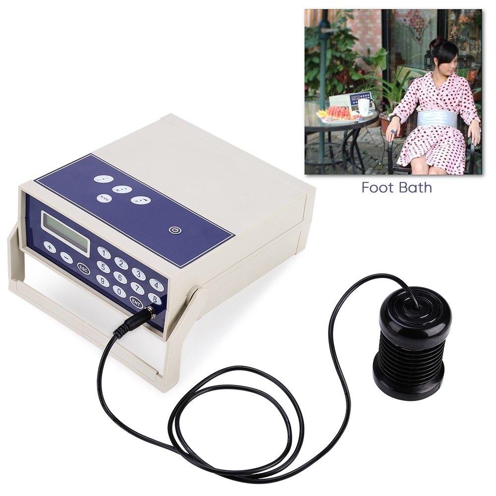 Wandisy July Gift Ionic Detox Foot Spa System - Body Ion Cleanse Detox Belt with EU Plug (220V) for Home Relaxation & Wellness Therapy