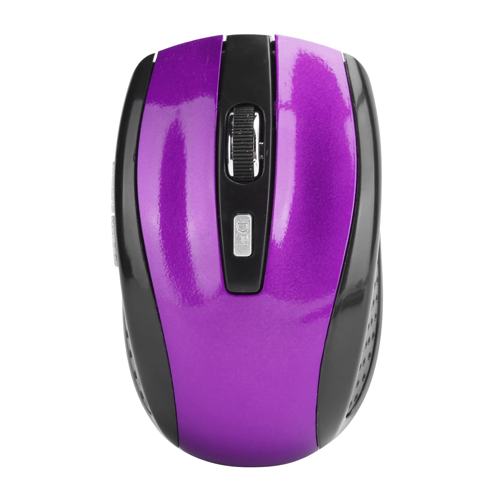 Wireless Mouse 2.4G Slim Silent Optical Mouse with 6 Buttons - Portable Cordless Computer Mouse for Laptop, PC, Desktop, Notebook (Purple) - Perfect for Office Work, Gaming, Travel & Home Use