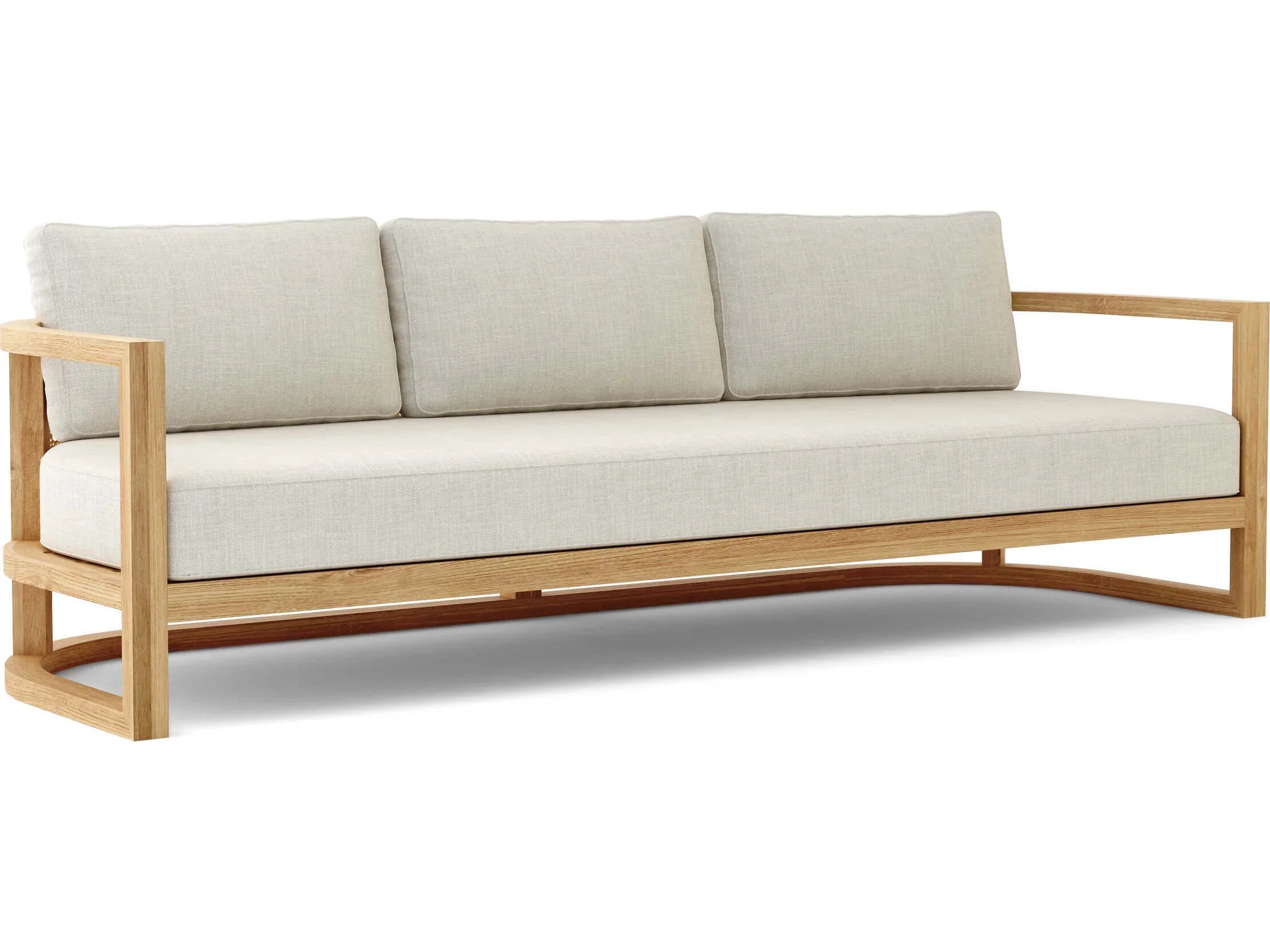 Anderson Teak Junus 3-Seater Outdoor Sofa DS 223 - Water-Resistant Patio Furniture for Garden, Poolside & Backyard Relaxation