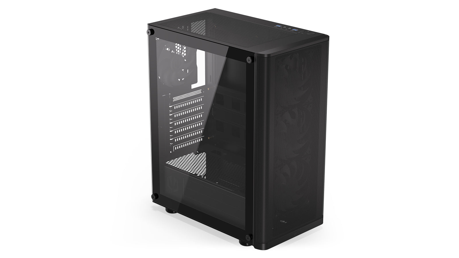 Endorfy Ventum 200 ARGB ATX Mid Tower PC Gaming Case - High Airflow Tempered Glass Design with RGB Lighting (EY2A014) - Perfect for Gaming Rigs & Custom PC Builds