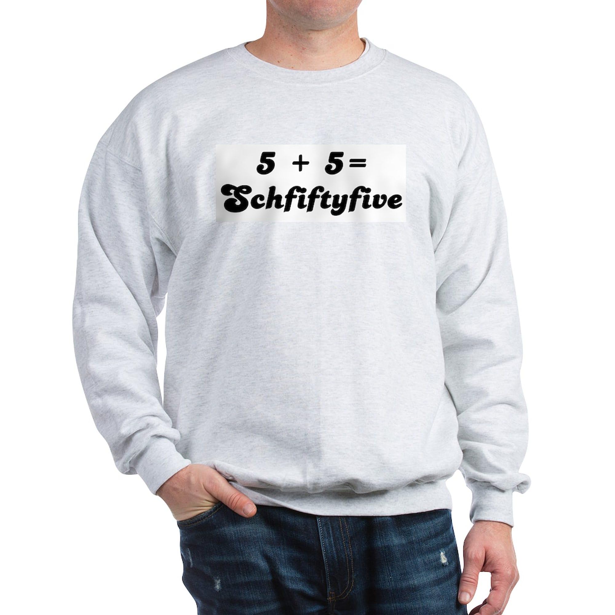 Schfiftyfive Classic Crew Neck Light Sweatshirt | Funny Math Pop Culture Graphic Hoodie | Casual Wear for Men & Women | Perfect for College, Gifts, and Everyday Comfort
