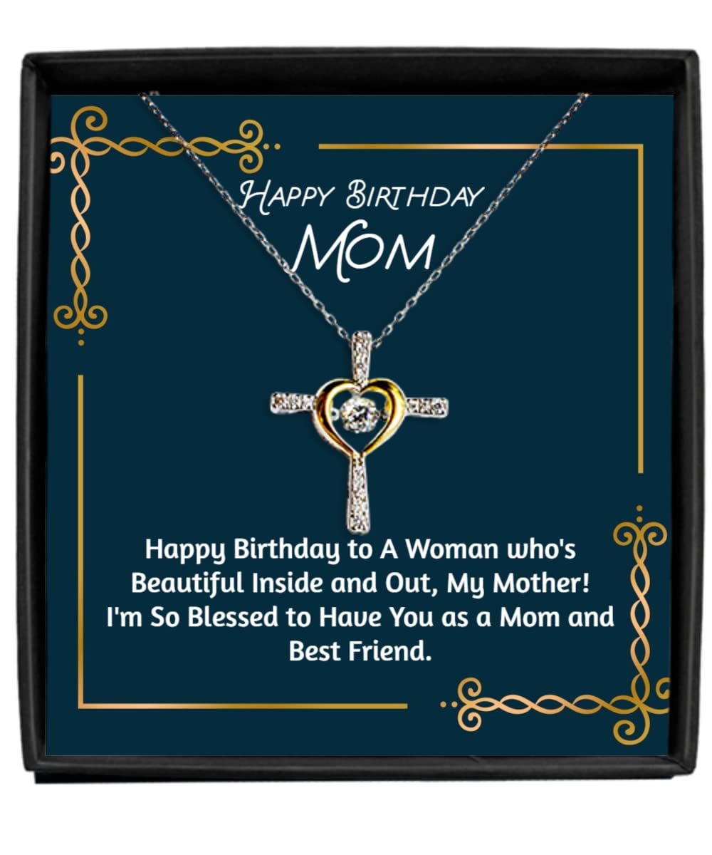 ZapBest Cross Dancing Necklace for Mom - Elegant Birthday Gift from Son or Daughter - Perfect for Mother's Day, Christmas & Special Occasions