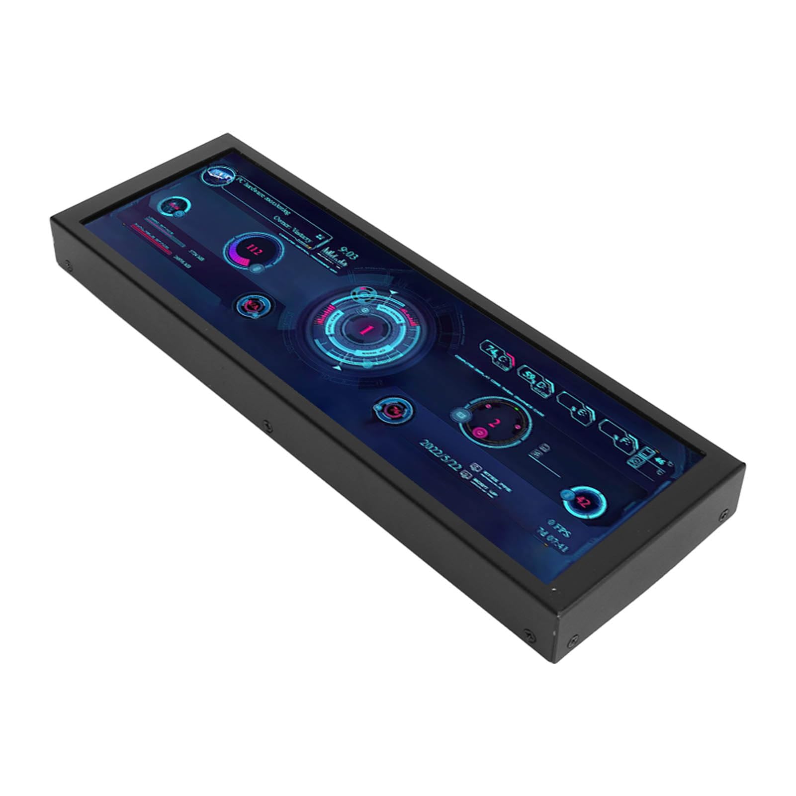 7.9 Inch IPS PC CPU Data Monitor with Auto Shutoff, USB Powered, Customizable Theme Editor - Ideal for GPU Monitoring, Gaming Rigs & PC Builds - Perfect for Home Office, Gaming Setup & DIY PC Enthusiasts