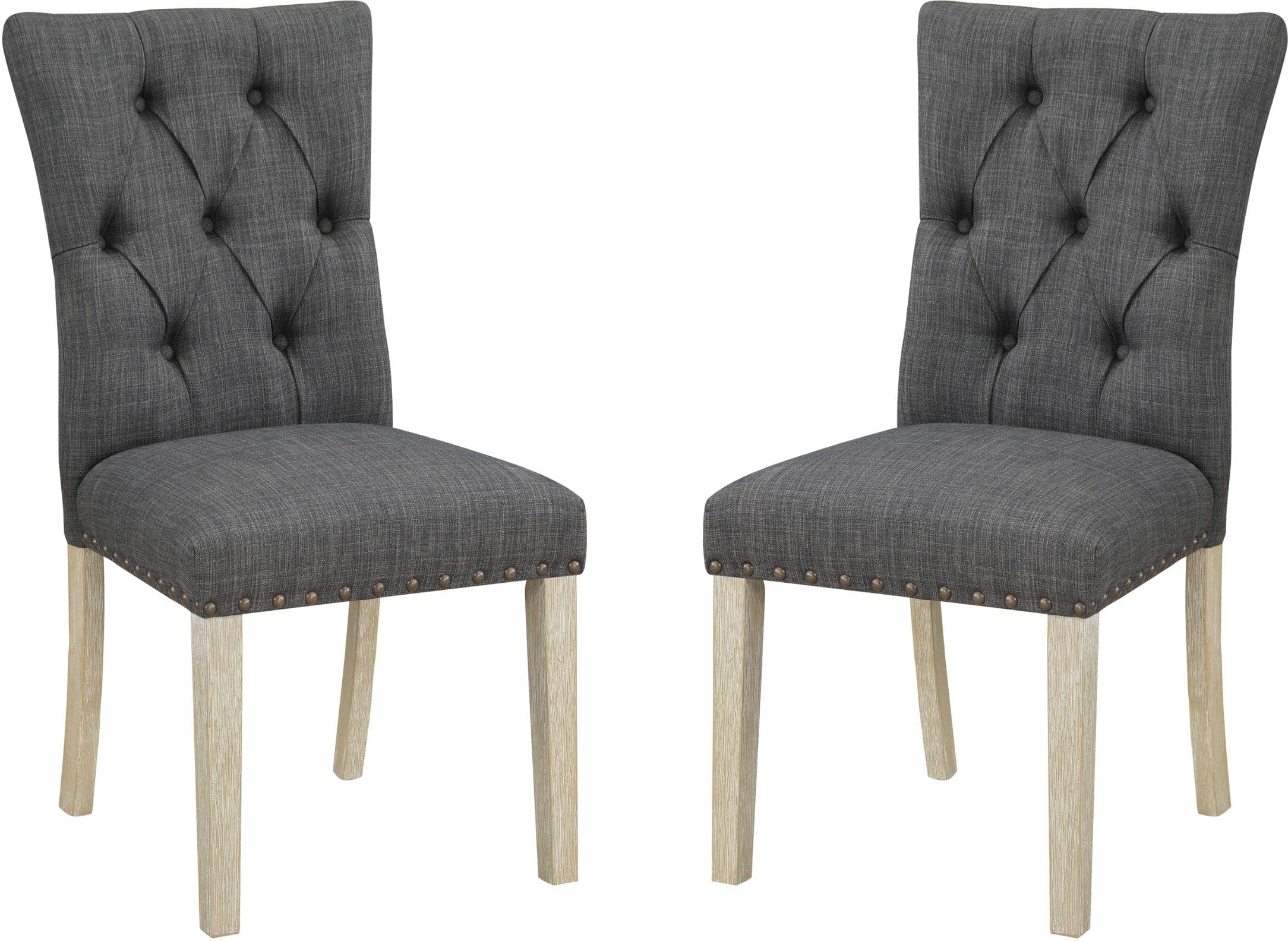 Office Star Preston Dining Chair Set of 2 - Modern Comfortable Kitchen & Dining Room Chairs with Padded Seat - Perfect for Home, Office, Restaurant & Cafe Use