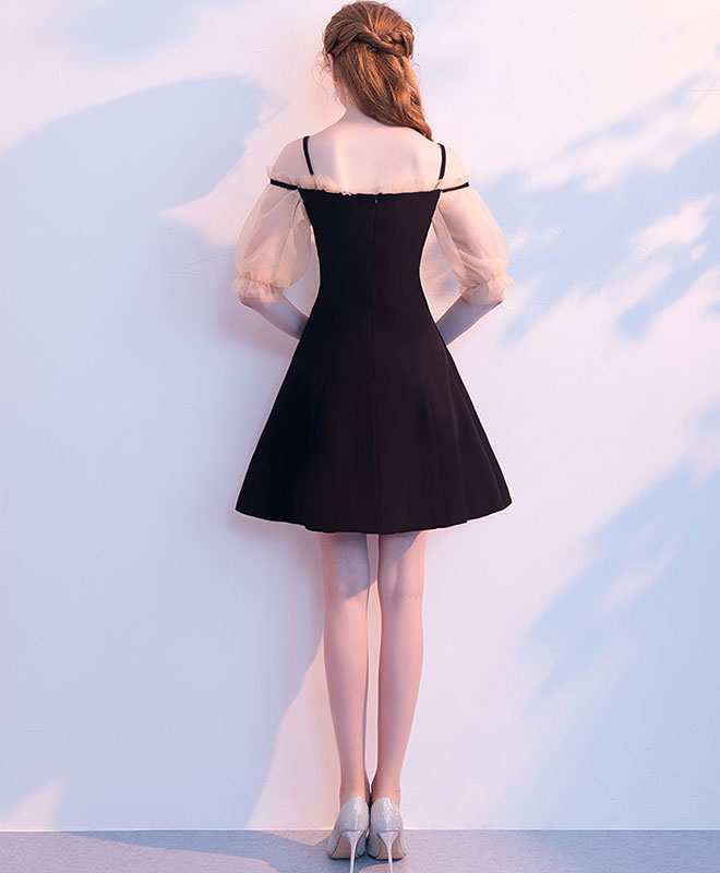 Elegant Black Short Prom Dress for Women - Sexy Homecoming Party Dress - Perfect for Dances, Graduation & Special Occasions