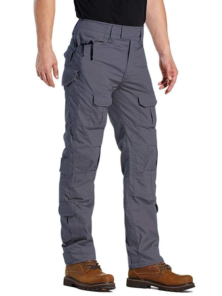 AKARMY Men's Tactical Cargo Pants - Military Ripstop Camouflage Work Pants with Multiple Pockets | Outdoor Hiking, Hunting & Casual Wear