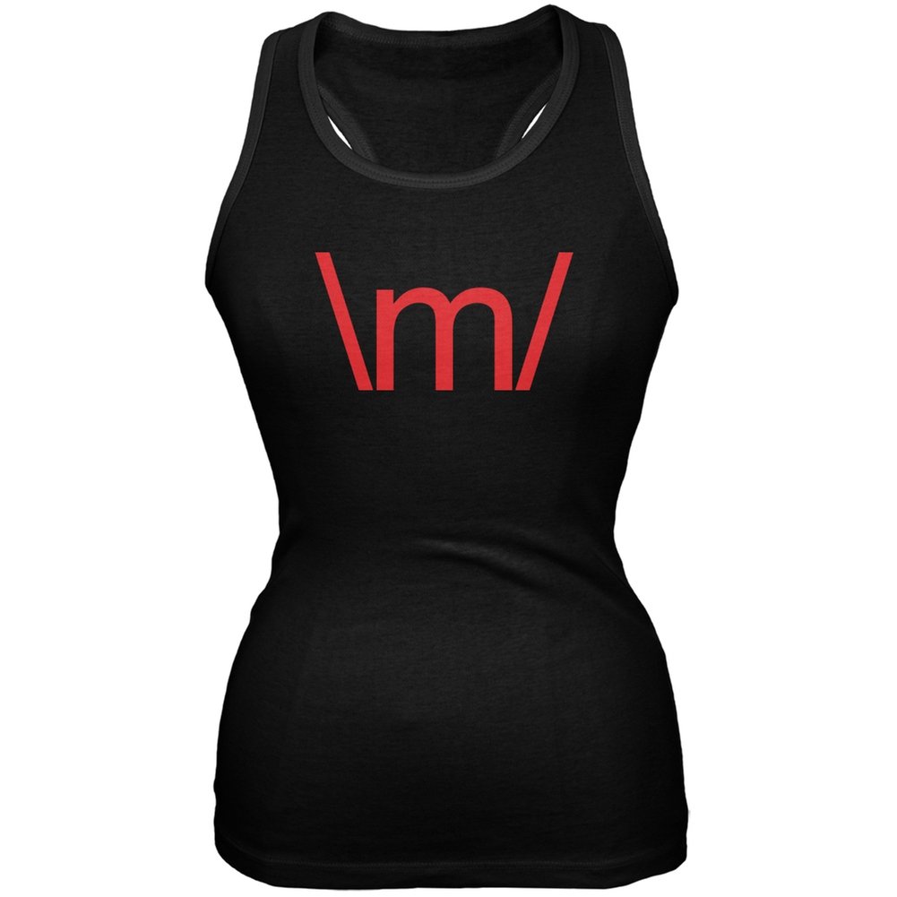Stylish Metal Emoticon Black Juniors Soft Tank Top - Small Size | Trendy Casual Wear for Teens, Summer Outfits, Music Festivals & Street Style