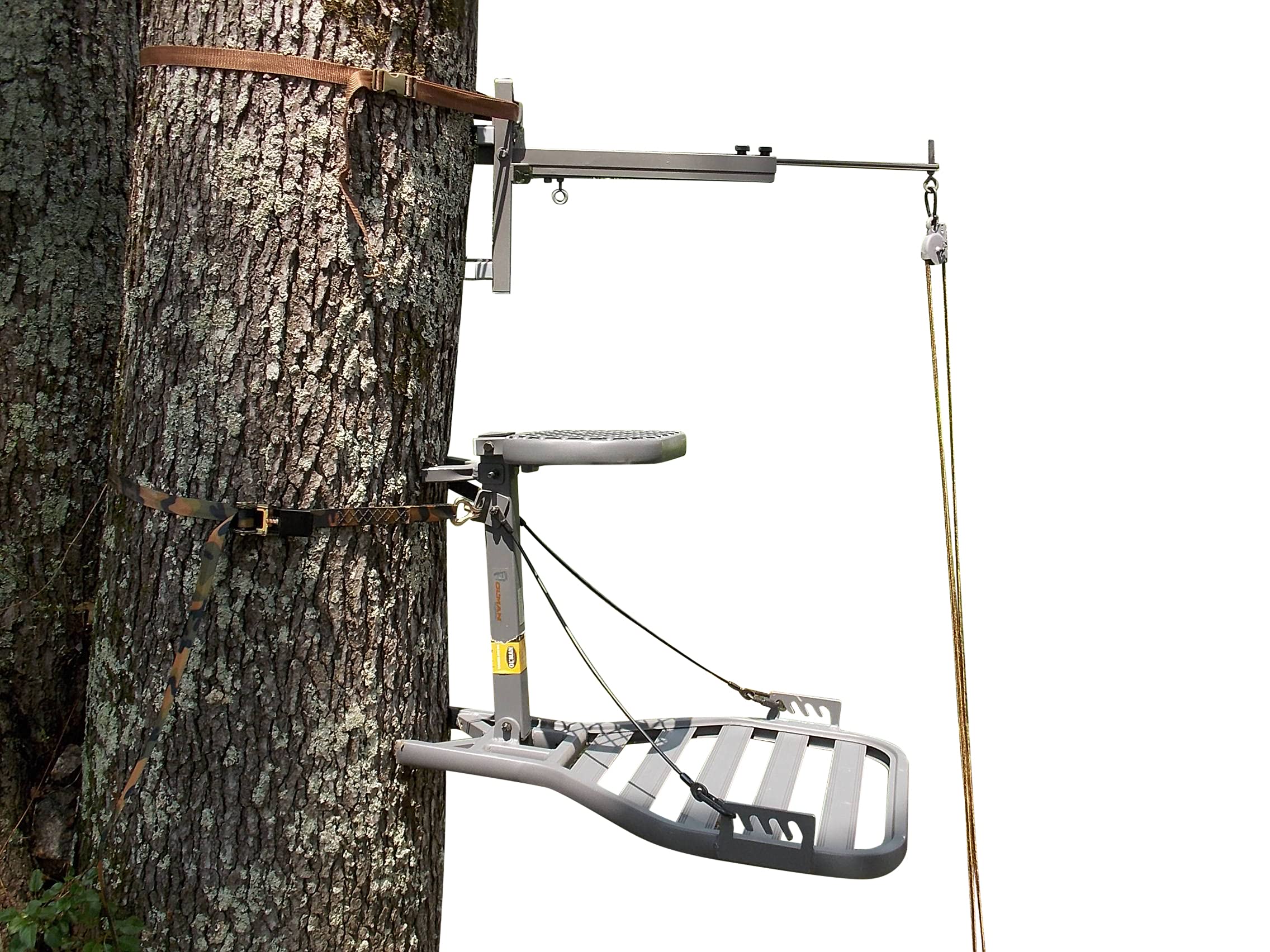 Lock-On Deer Stand Hanger - Adjustable Tree Mount Hunting Gear for Bow & Rifle Hunters - Perfect for Tree Stands, Hunting Blinds & Outdoor Adventures