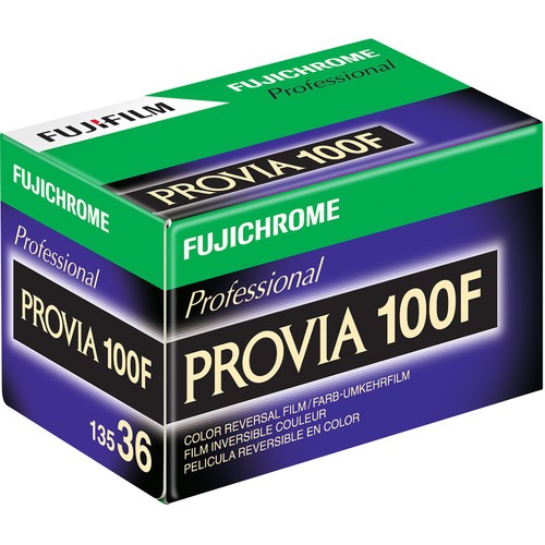 Fujifilm Fujichrome Provia 100F Professional RDP III 35mm Color Transparency Film - 36 Exposures Roll for Landscape, Portrait & Studio Photography