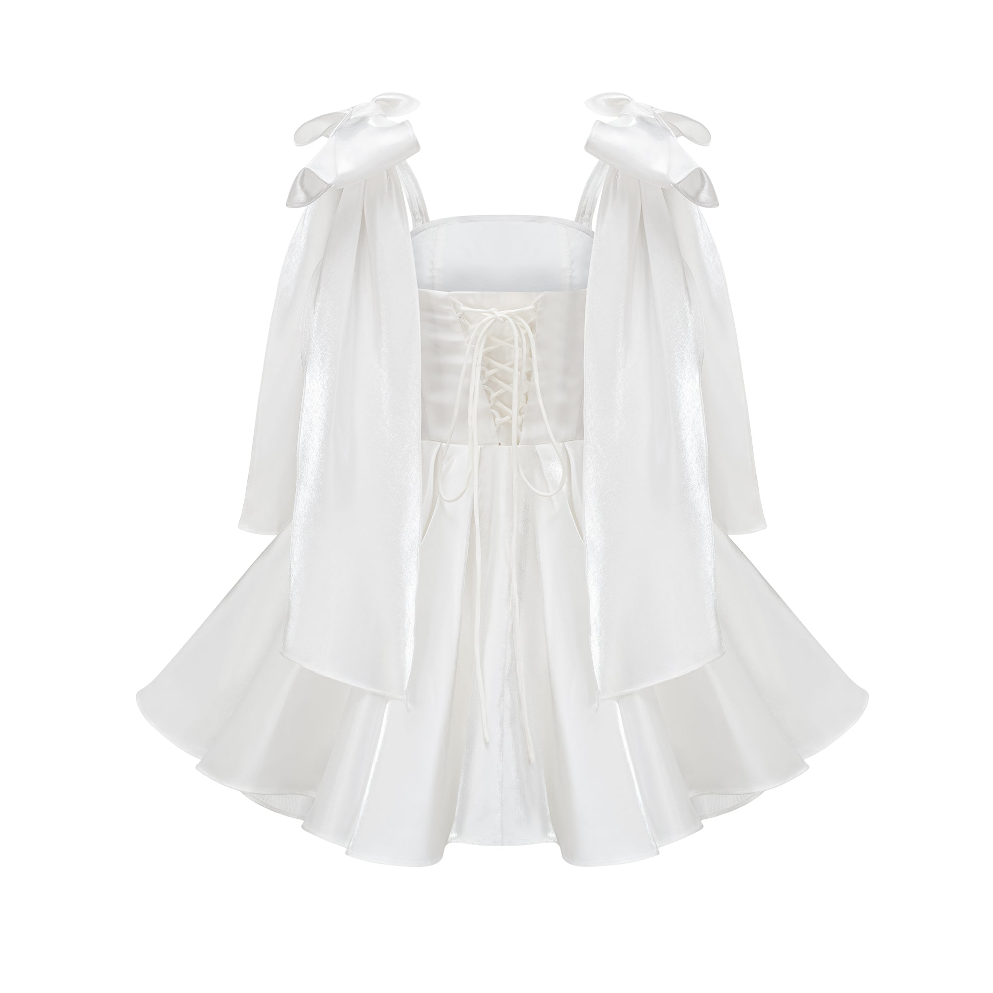 Catiana Bow Detail Flared Dress - Elegant Women's Party & Wedding Guest Dress for Special Occasions