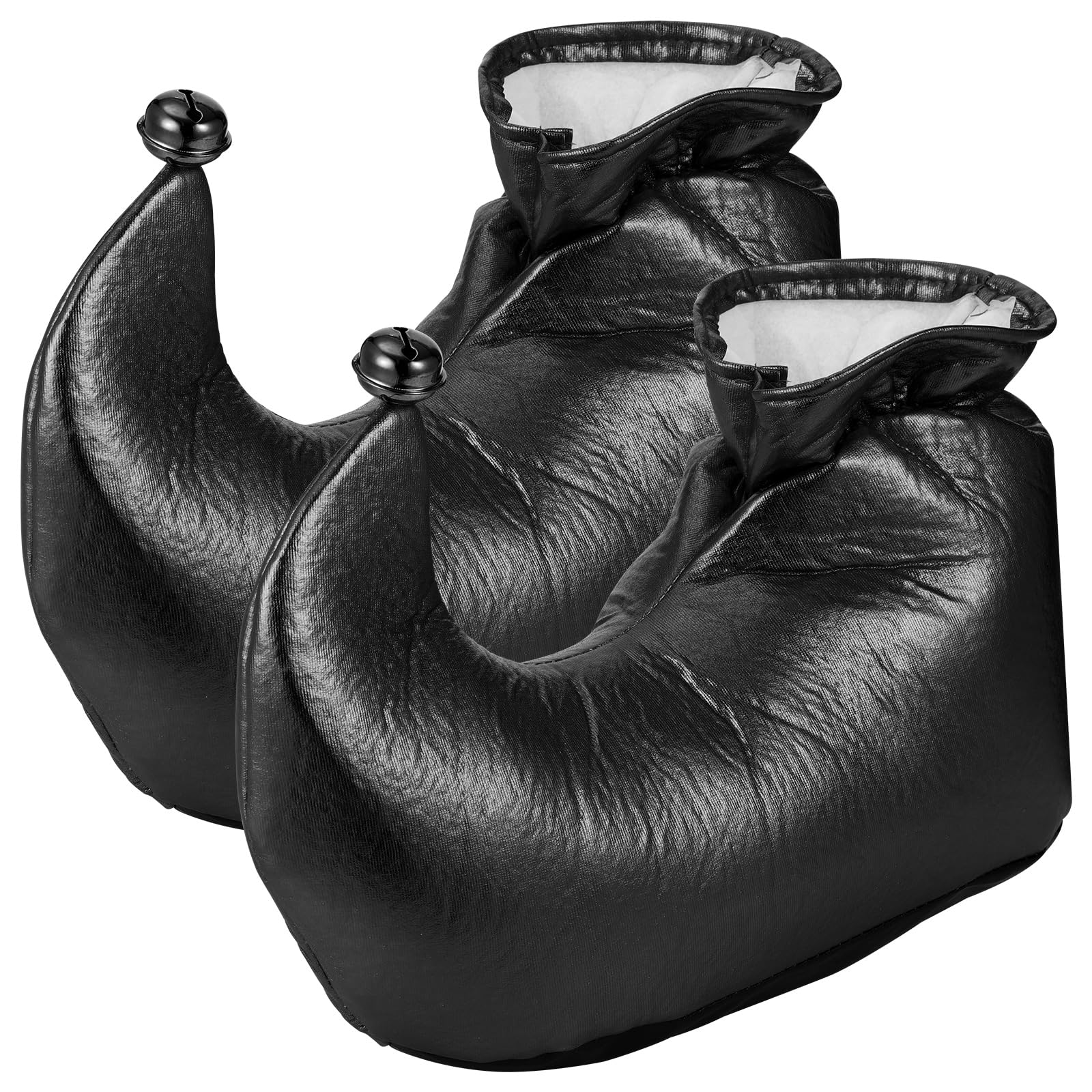 Adult Elf Shoes & Jester Shoes - Christmas Costume Accessories for Cosplay, Halloween, and Holiday Parties | Novelty Deluxe Elf Costume Footwear