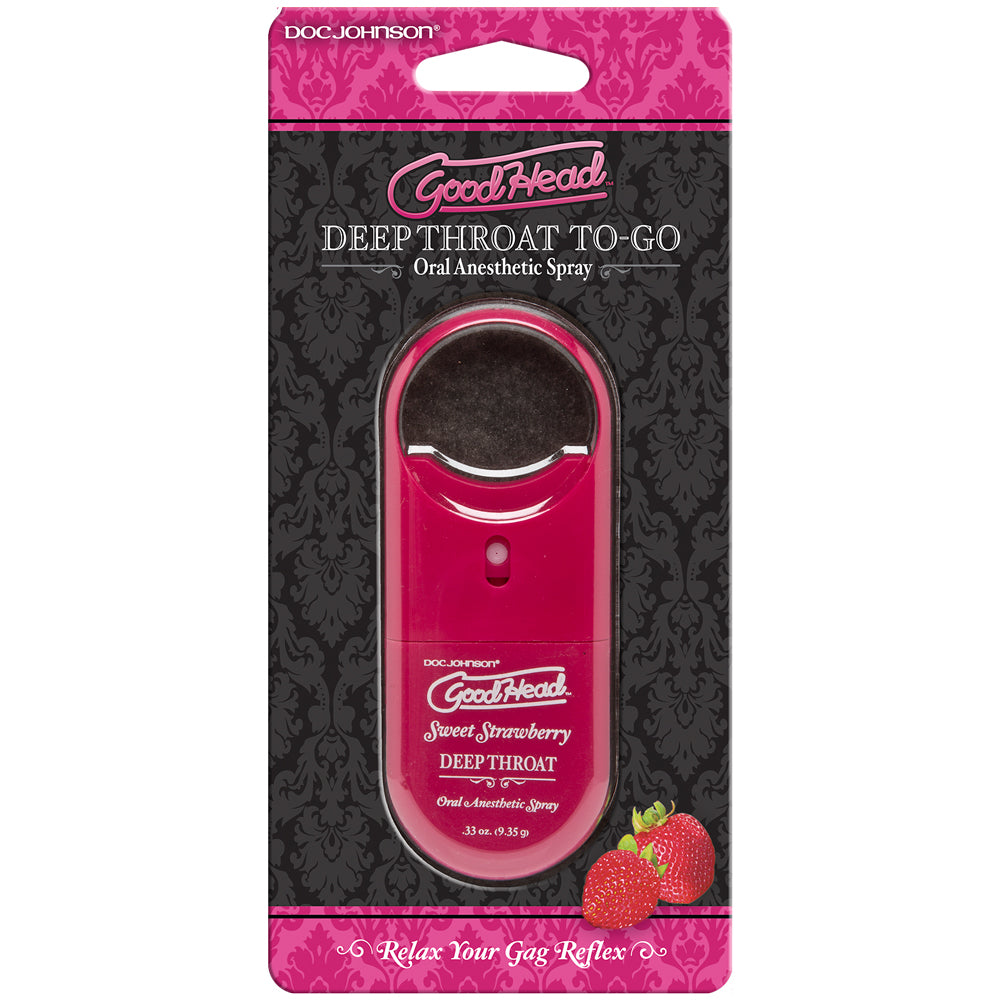 GoodHead To Go Deep Throat Oral Anesthetic Spray - Numbing Spray for Oral Sex & Dental Comfort - Perfect for Travel & Sensitive Mouth Care