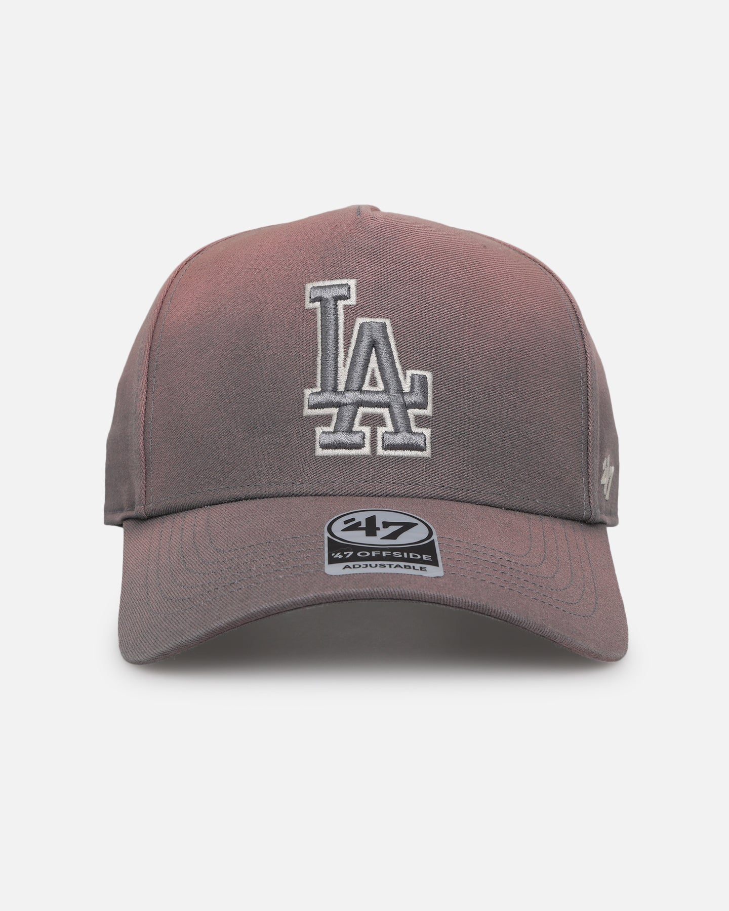 47 Brand Los Angeles Dodgers 'Sunbleach' 47 Offside Snapback Cap - Dark Grey Adjustable Baseball Hat for Men & Women - Perfect for Sports Games, Streetwear Fashion & Casual Outfits