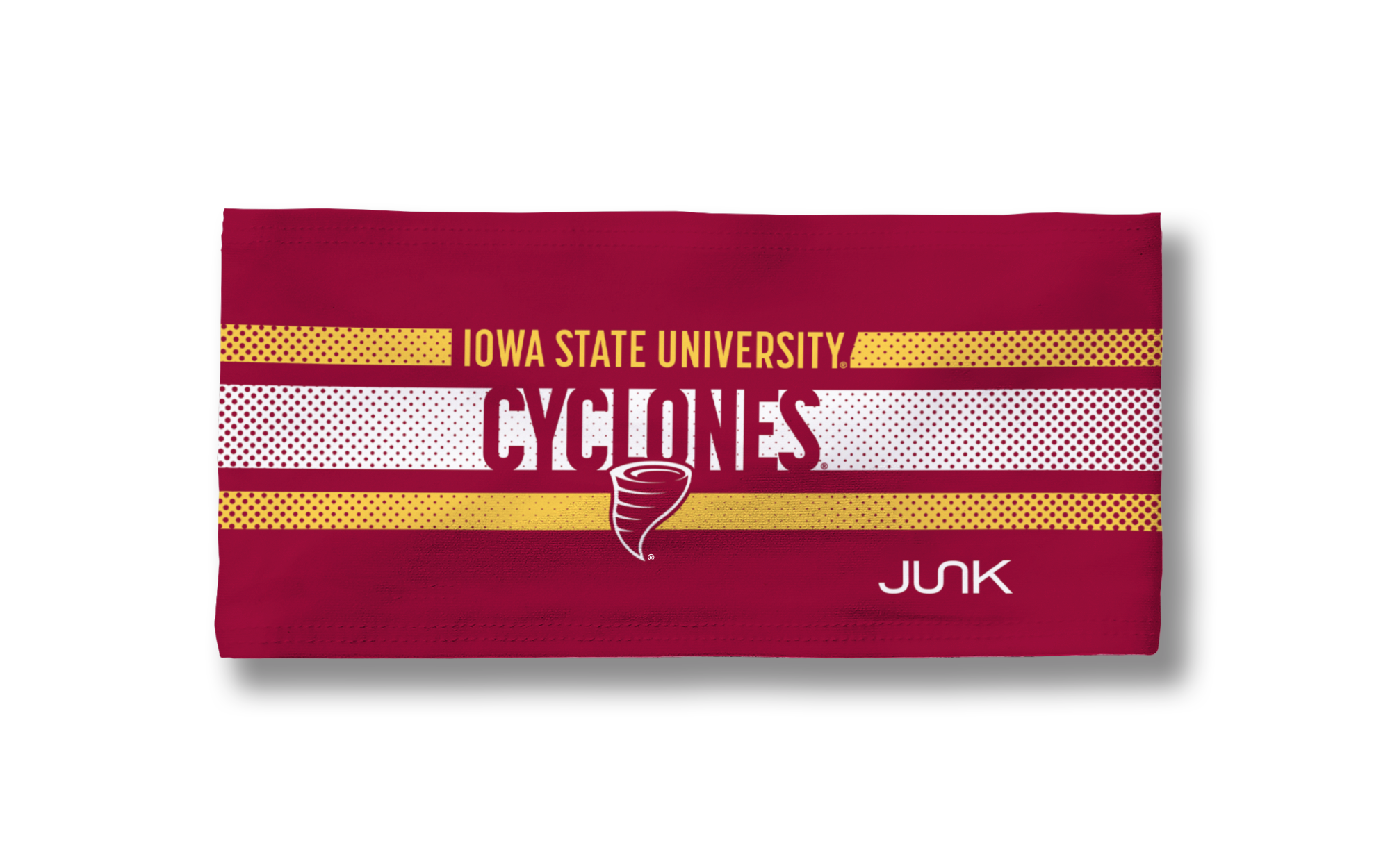 Iowa State University Faded Stripe Big Bang Lite Headband - Comfortable Adjustable Sports Headband for Running, Yoga, Workouts & School Spirit