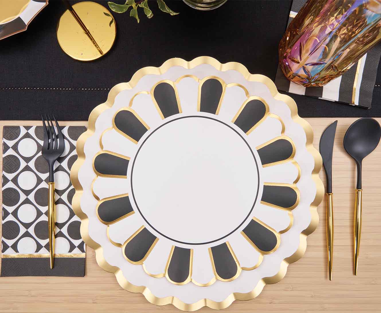 Elegant Cordoba Table Setting - Premium Dinnerware Set for 4 - Perfect for Formal Dining, Weddings & Special Occasions