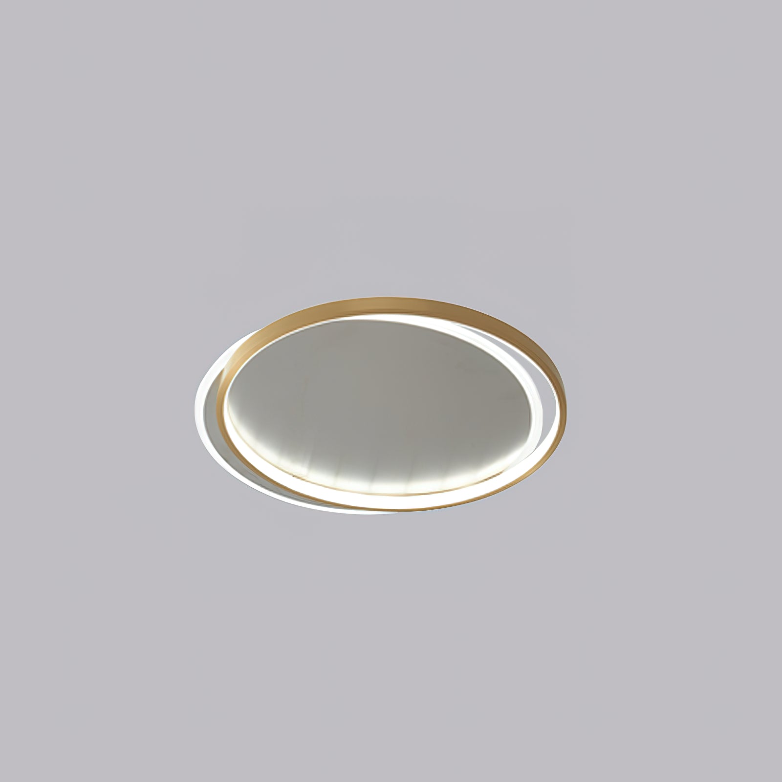 Double Layer Copper Ceiling Light Fixture - Modern Industrial Pendant Lighting for Living Room, Dining Room, Kitchen & Bedroom