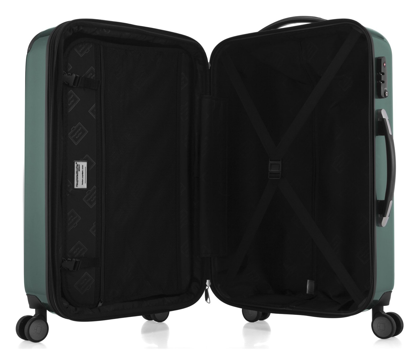 Premium 3-Piece Dark Green Luggage Set - Durable Spinner Suitcases for Travel, Business Trips & Vacations | Lightweight & TSA-Approved