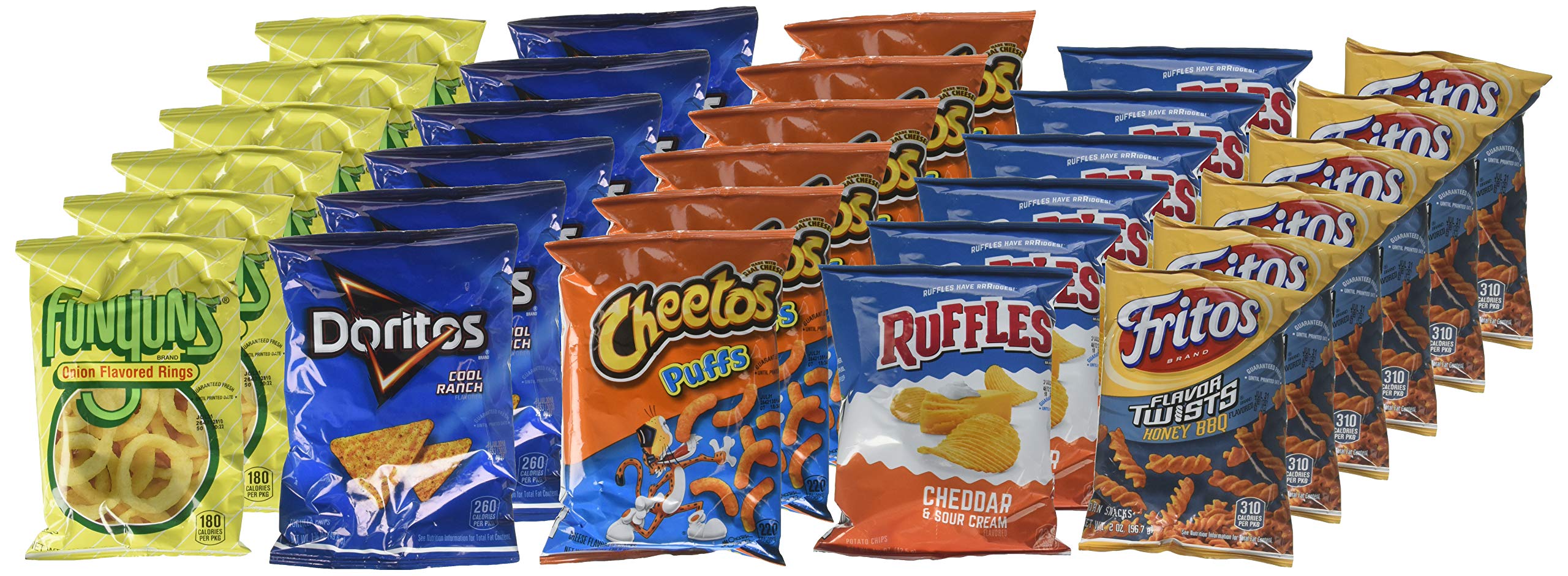 Frito Lay Premiere Mix Chips and Snacks - 30 Piece Variety Pack (60 oz) | Assorted Flavors | Party Snacks, Office Treats & Family Movie Night