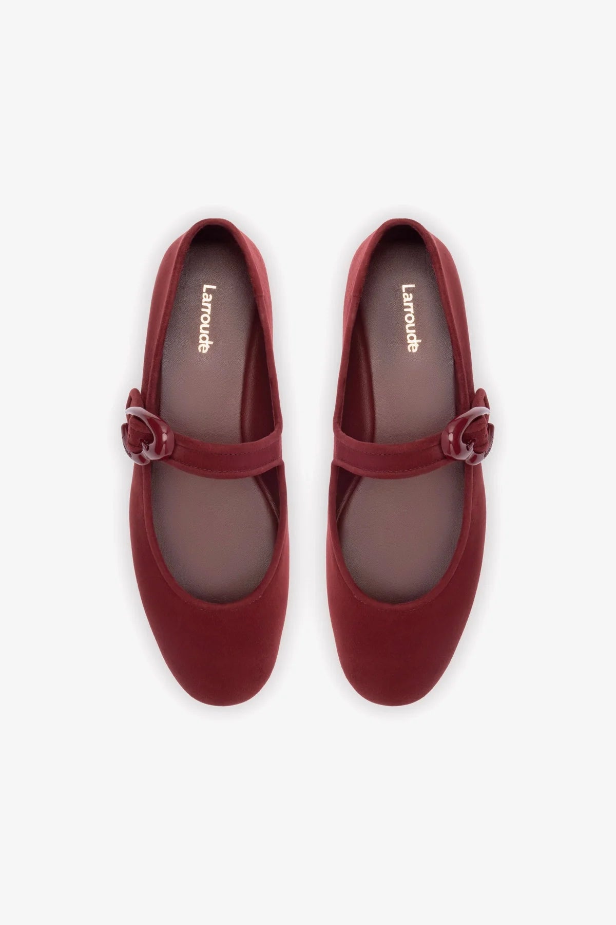 Verona Burgundy Suede Ballet Flats for Women - Comfortable & Stylish Loafers for Work, Office, and Casual Wear