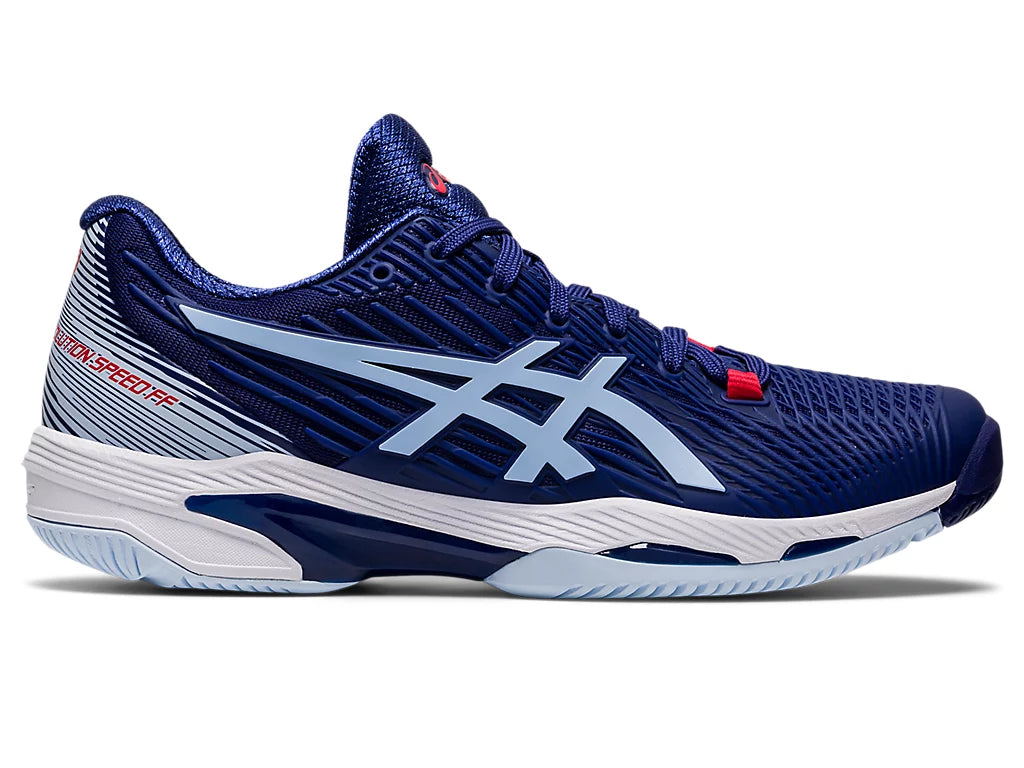 Asics Women's Solution Speed FF 2 Tennis Shoes - Dive Blue/Soft Sky - Lightweight Performance Court Shoes for Women - Perfect for Competitive Matches & Training Sessions