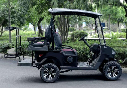 48V Electric Golf Cart 4 Seater - Renegade Light Edition Utility UTV in Silver | Perfect for Golf Courses, Campuses & Resort Transportation