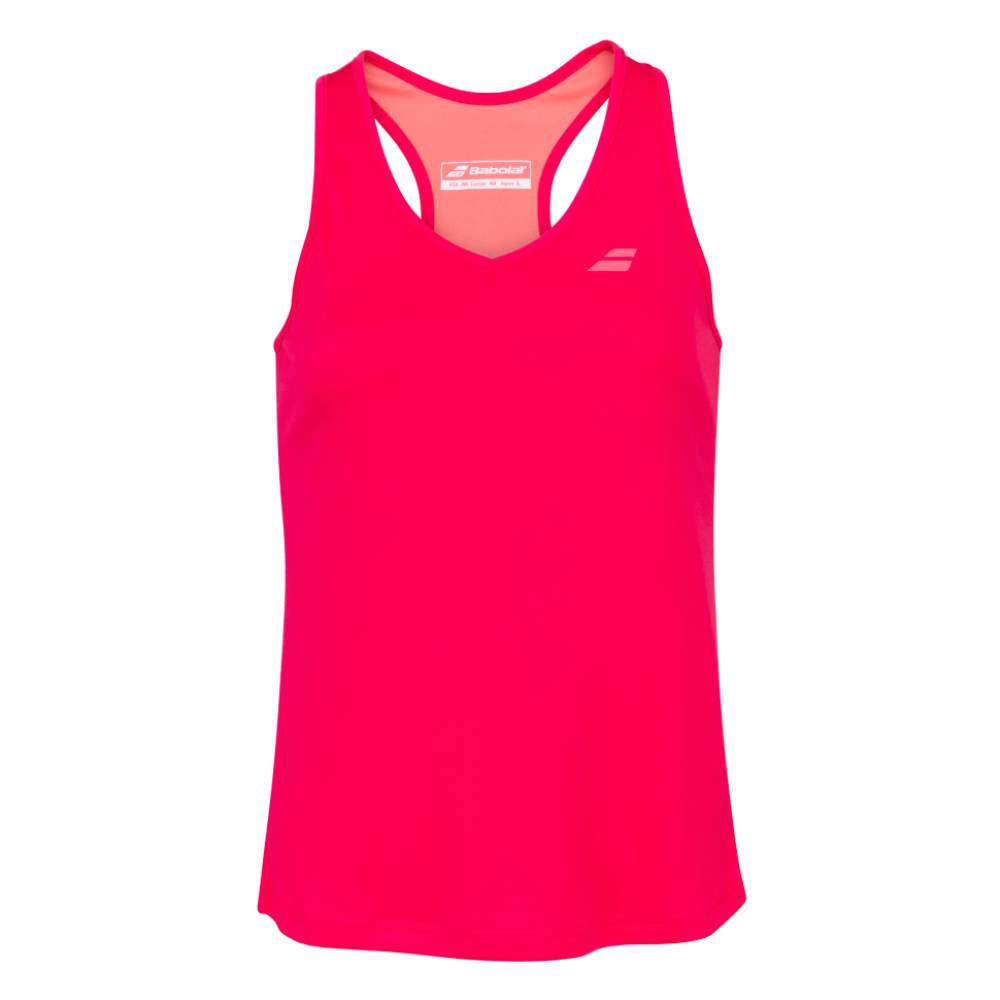 Babolat Women's Play Tank Top - Breathable Athletic Shirt for Tennis & Workouts (Red Rose) | Perfect for Gym, Running & Casual Wear