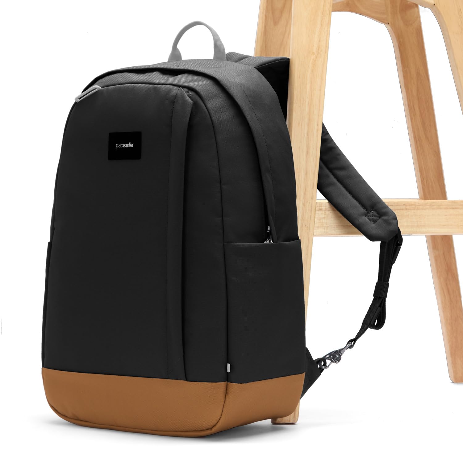 Pacsafe GO 25L Anti-Theft Travel Backpack - Jet Black | Secure & Stylish Daypack for Commuting, Hiking & Urban Adventures