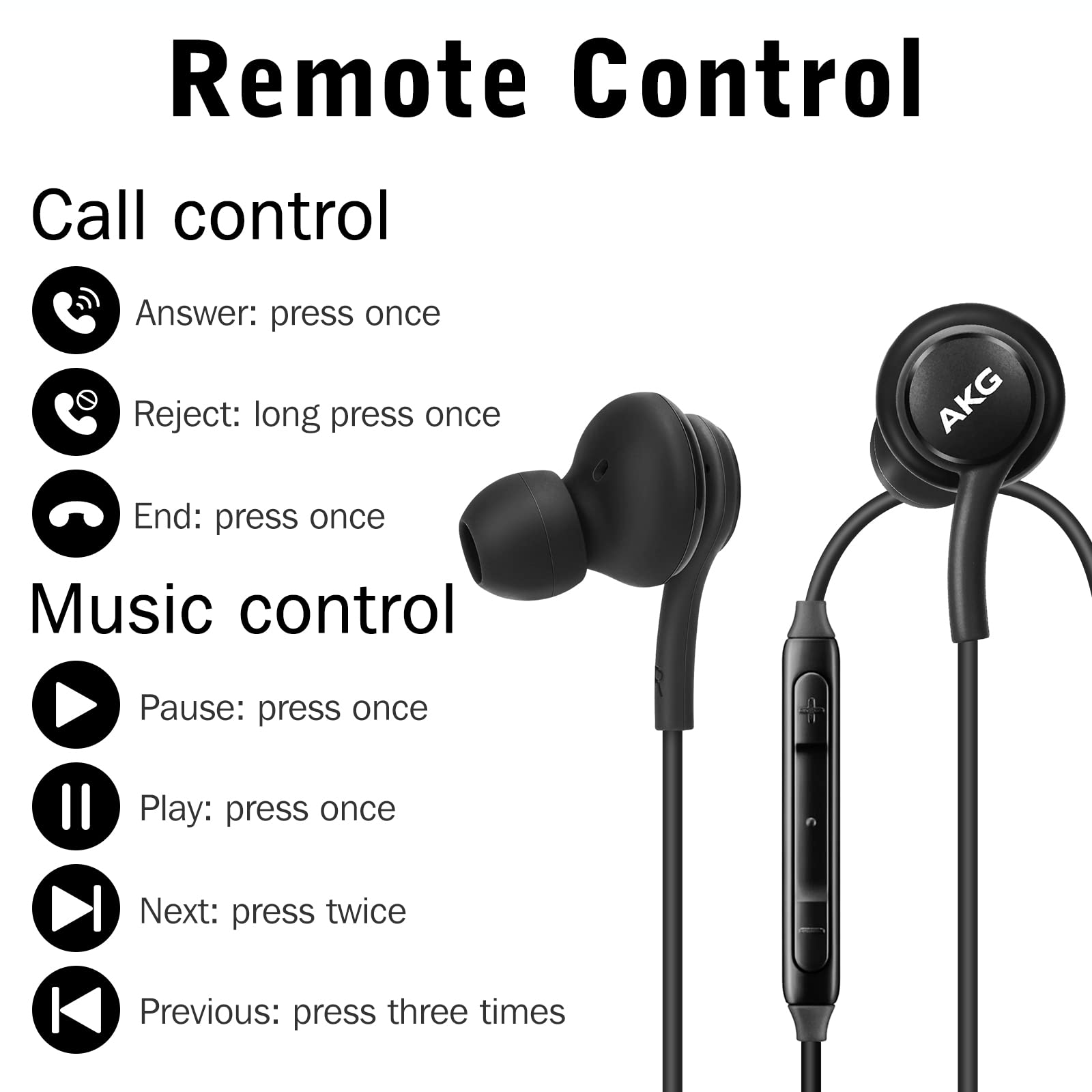 UrbanX OEM 2021 Type-C Stereo Headphones with Microphone - Braided Cable USB-C Headphones for vivo X50 Pro - Noise Cancelling Wired Earbuds - Black (US Version) - Perfect for Gaming, Music & Phone Calls