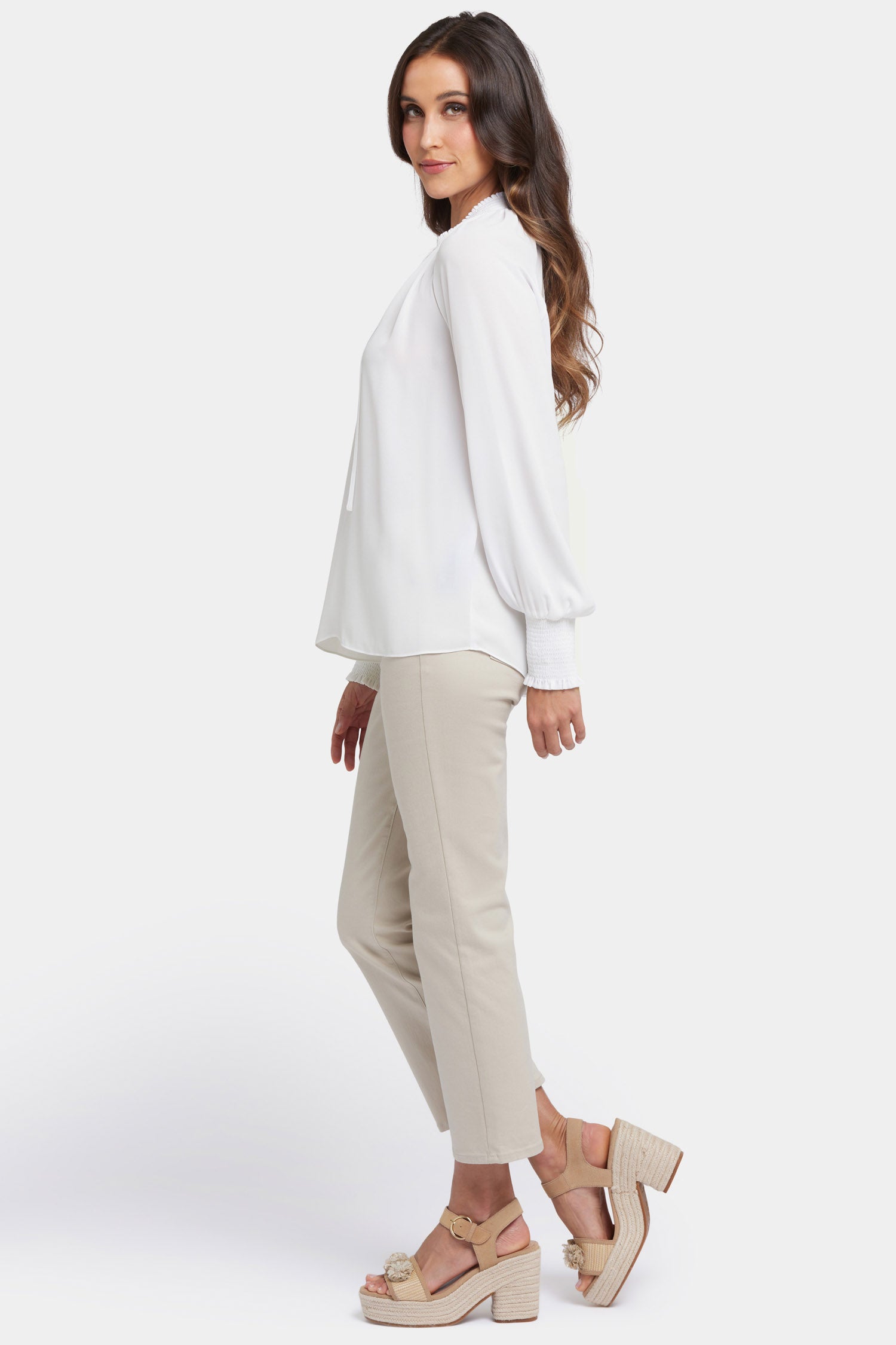 Gemma Blouse in Optic White - Elegant Women's Fashion Top for Work, Date Night & Special Occasions
