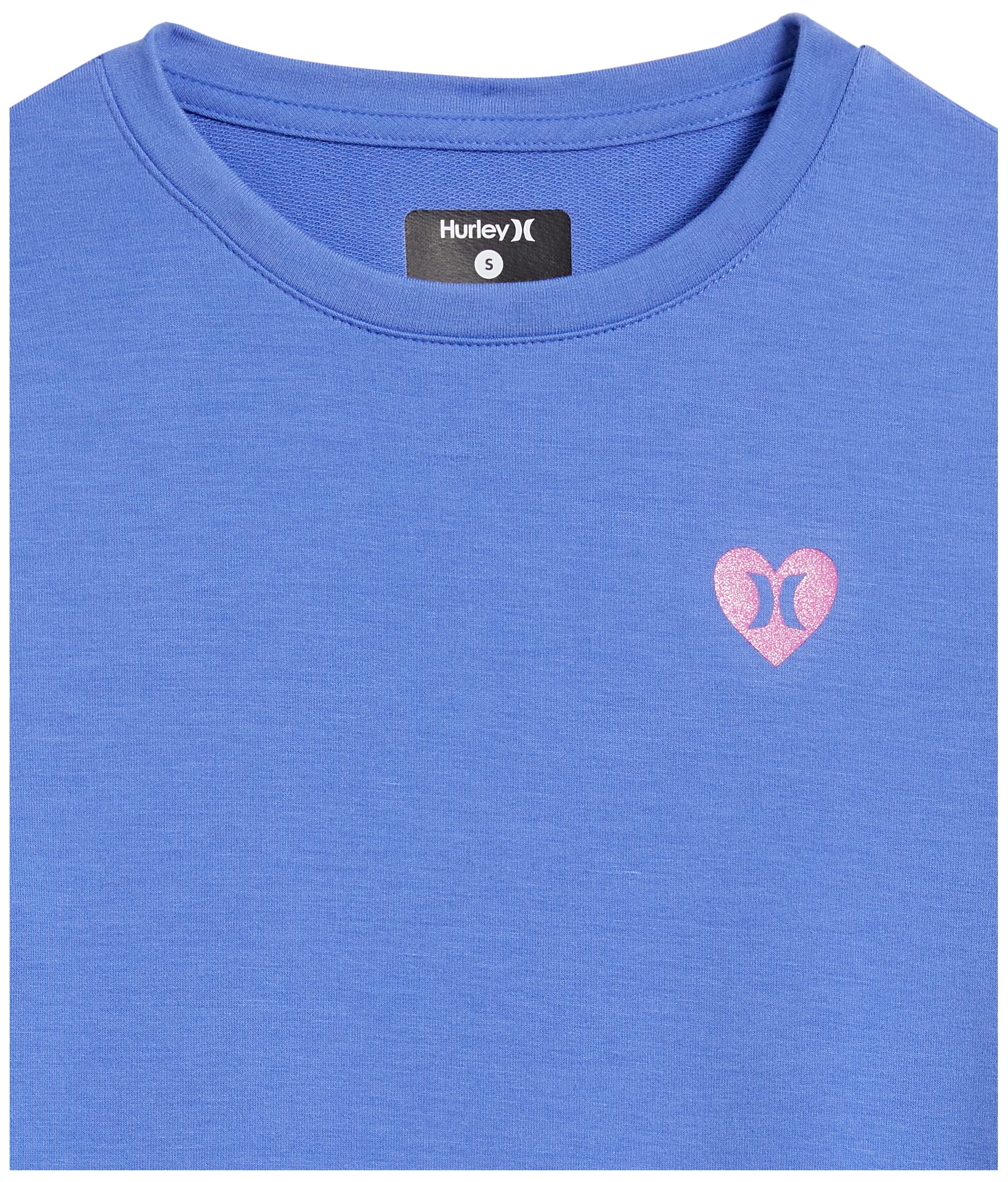 Hurley Girls' Crewneck Sweatshirt - Soft, Stylish & Comfortable for School, Sports & Casual Outings