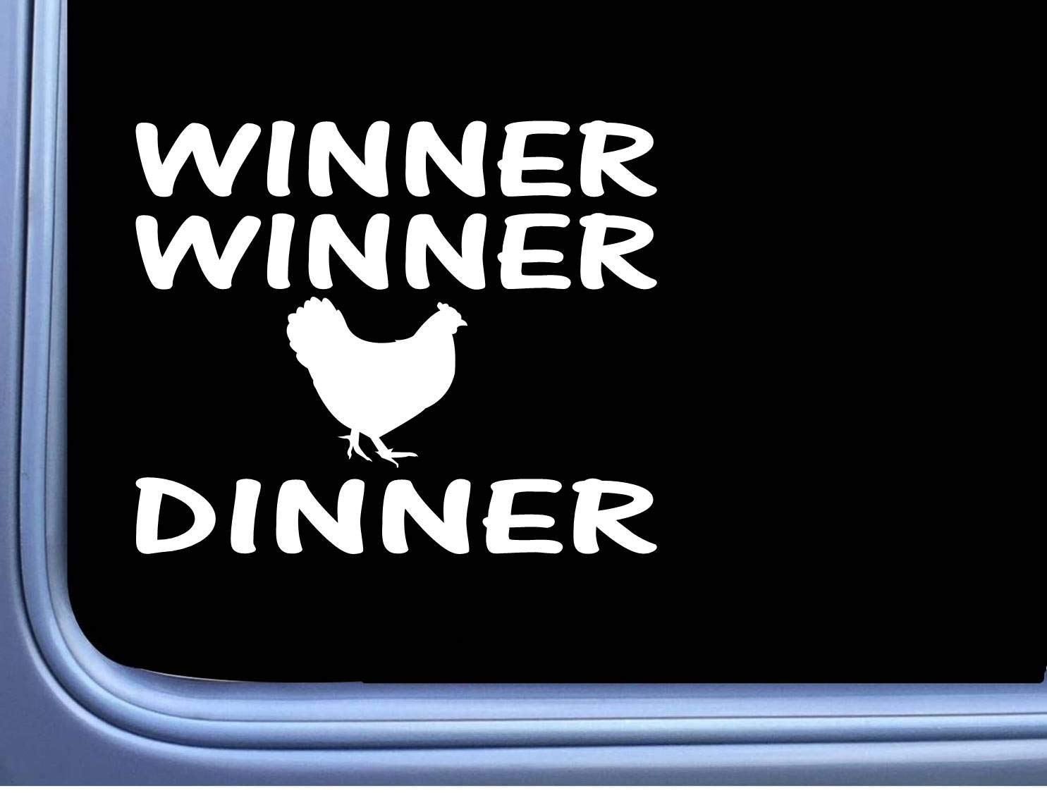BrandVinyl Winner Chicken Dinner M270 6-inch Vinyl Sticker - Funny Egg & Chick Decal for Laptops, Cars, Water Bottles