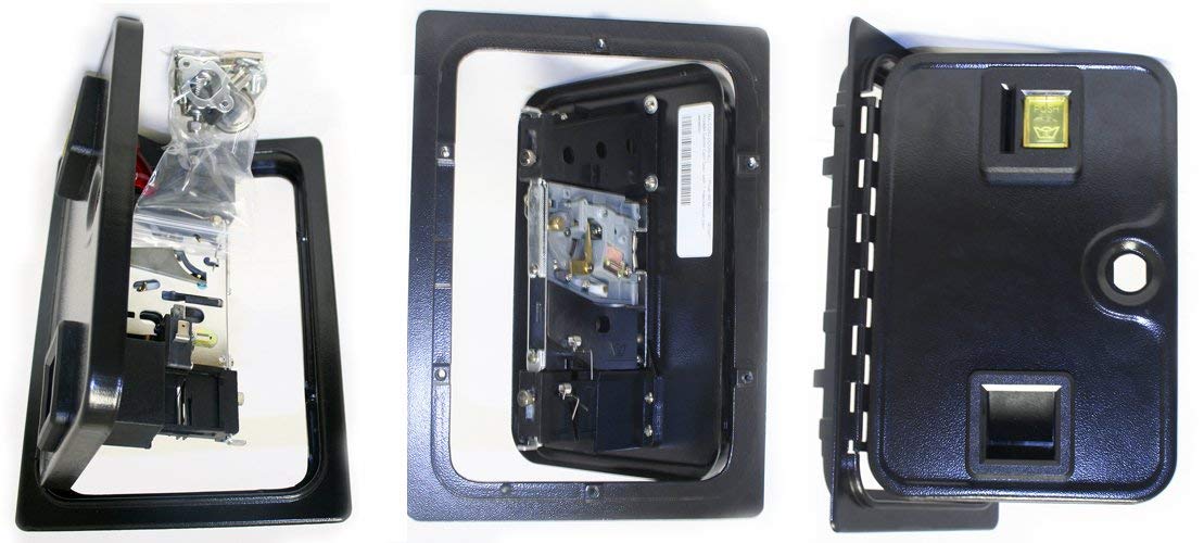 8 Pack Arcade Game Coin Door with Mechanical Coin Selector - Compatible with US 25 Cent, Jamma, Mame & Retro Arcade Machines - Perfect for Arcade Game Restoration & DIY Gaming Cabinets