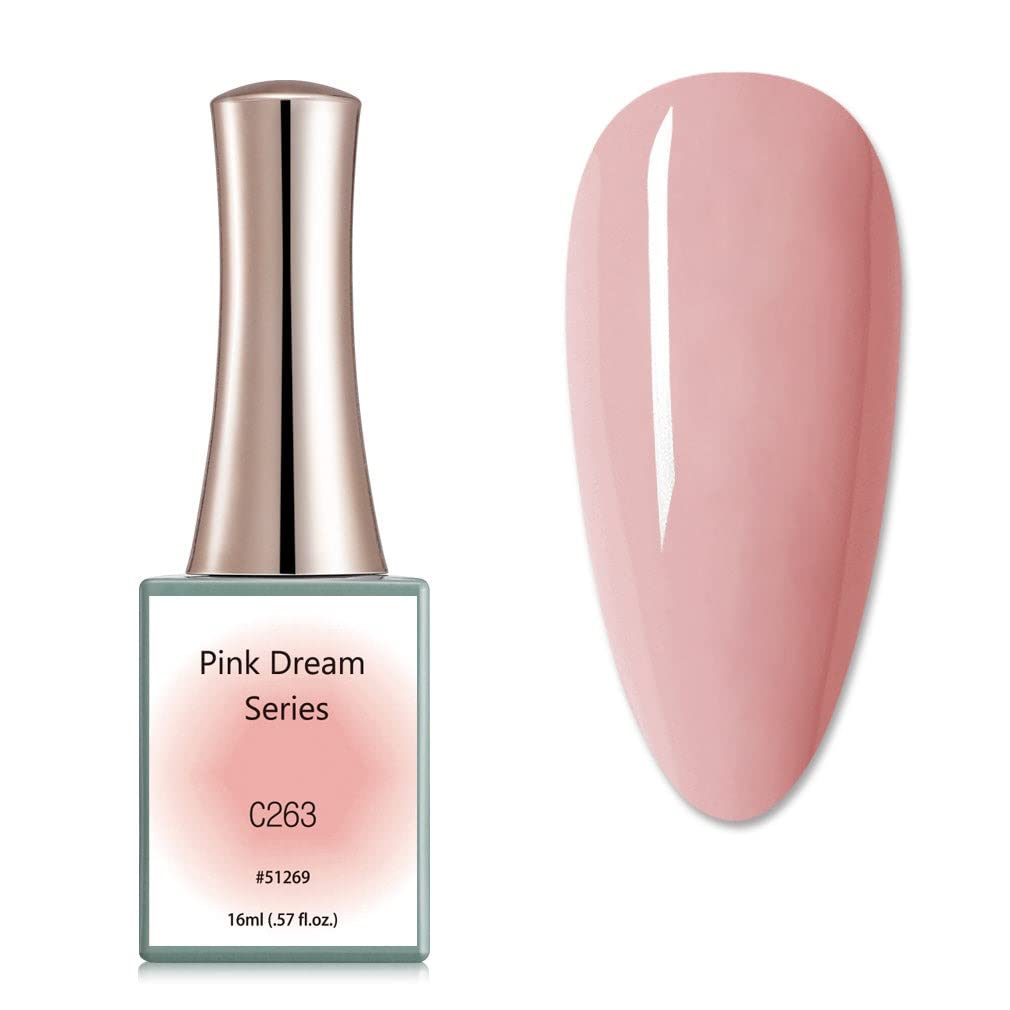 BELLE GAGA™ CANNI Soak Off LED Gel Nail Polish Set - 16ml Salon Quality DIY Manicure Kit for Home & Professional Use (Color C263) - Perfect for Nail Art, French Tips, and Special Occasions