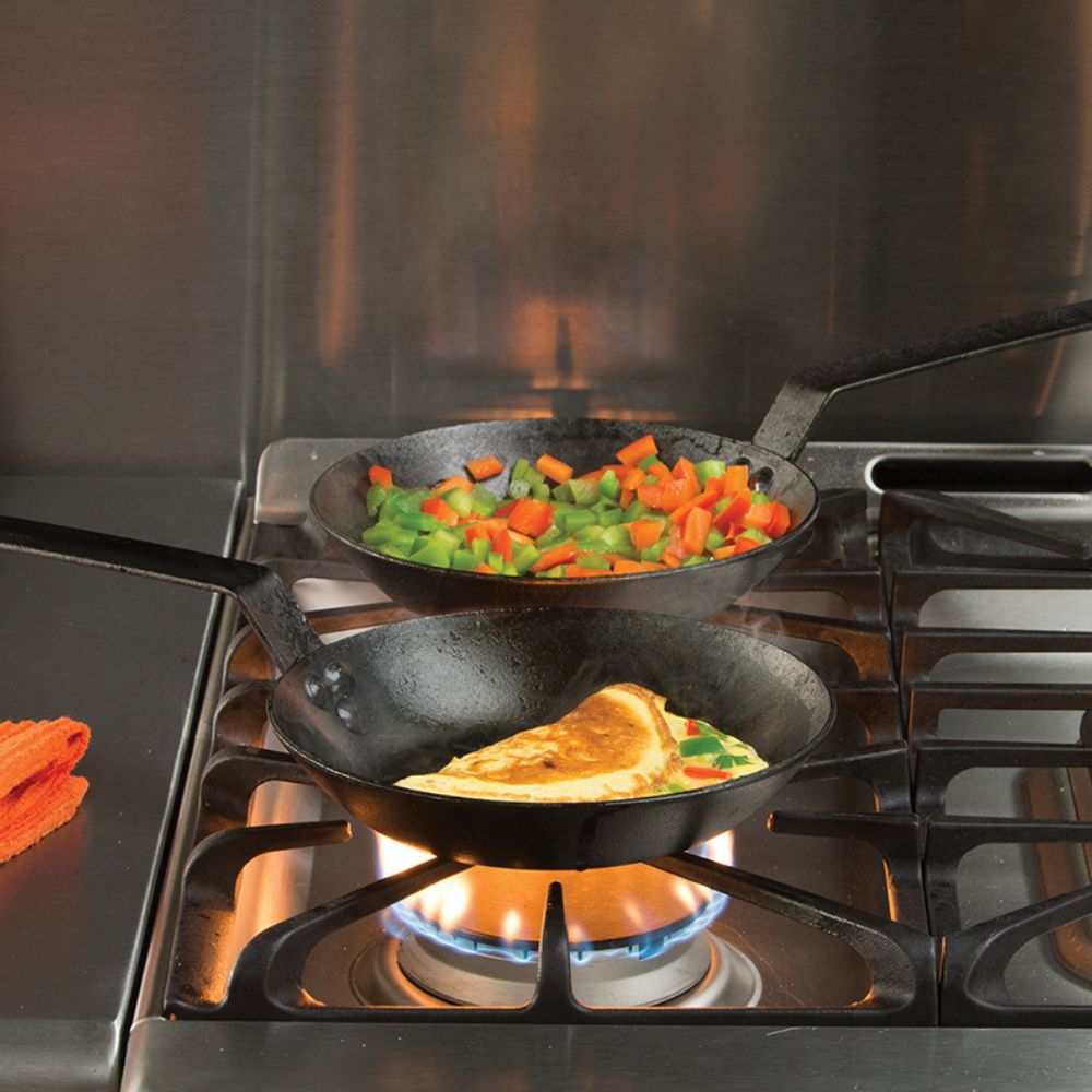 Best 20cm Carbon Steel Frying Pan - Professional Grade Skillet for Searing, Sauteing & Stir-Frying - Perfect for Home Chefs & Restaurant Use