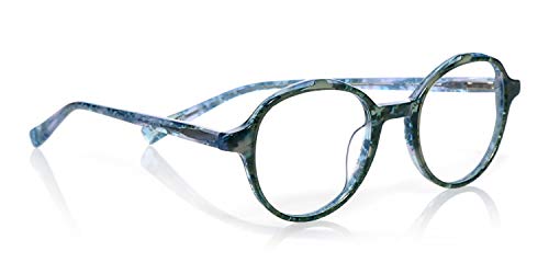 Blue Green Multi Front With Blue Multi Temples
