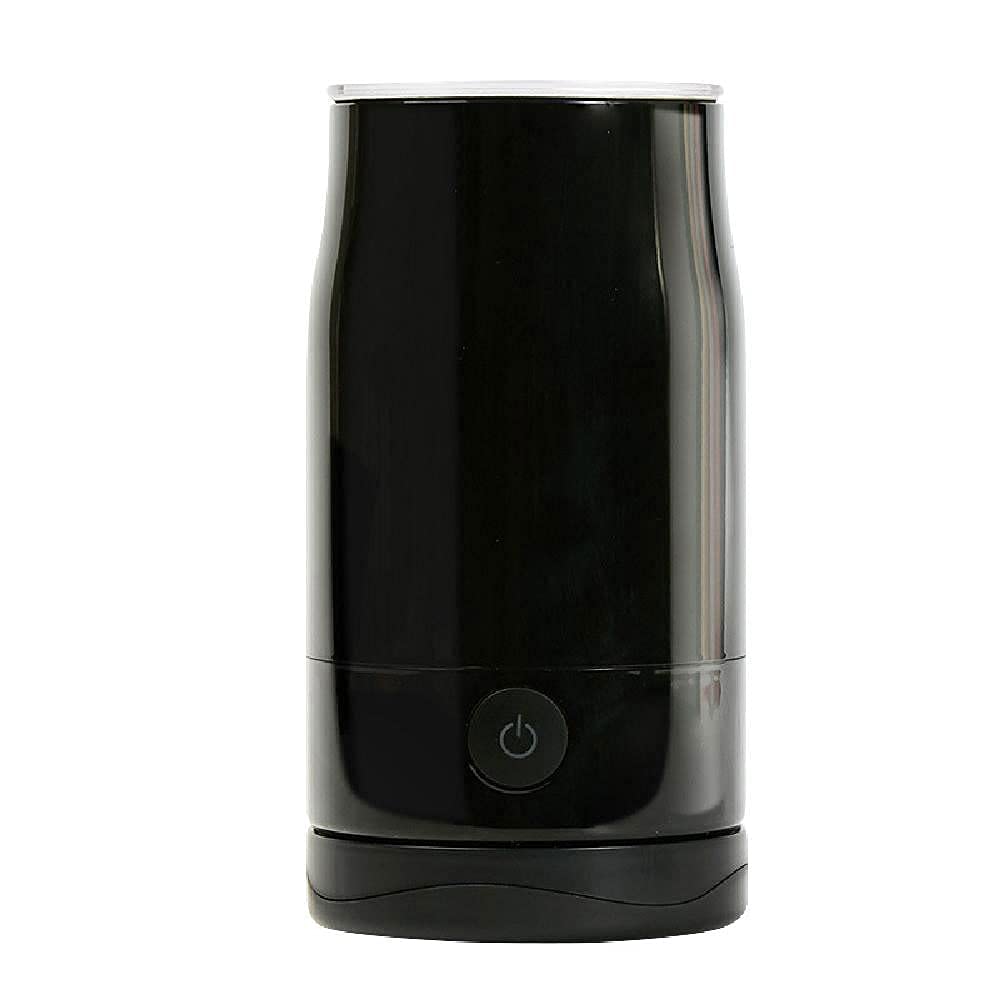 Electric Milk Frother & Steamer with Hot & Cold Function - Perfect for Coffee, Cappuccino & Hot Chocolate - Fast Heating Milk Frothing Jug (Black) | Ideal for Home Baristas & Coffee Lovers