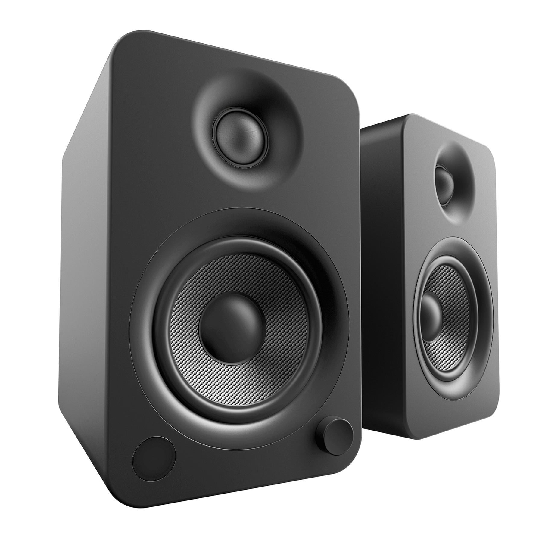 Kanto YU4 Premium Powered Desktop Speakers with Bluetooth 5.0, Phono Preamp - High-Fidelity Audio for Home Office, Gaming & Music Listening