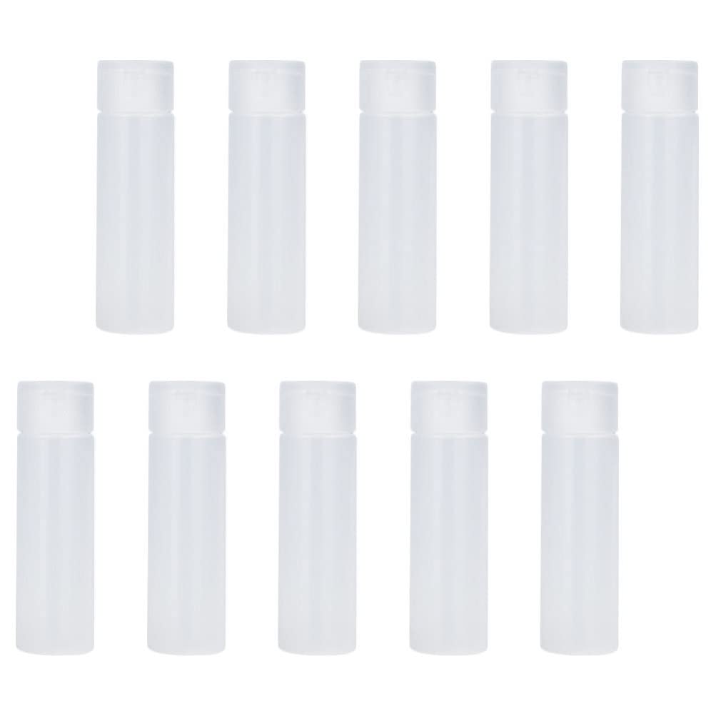 FOMIYES 10 Pack Refillable Travel Bottles with Flip Cap - Leak Proof Squeeze Containers for Makeup, Lotion, Shampoo & Toiletries | Perfect for Air Travel, Gym, Camping & Daily Use